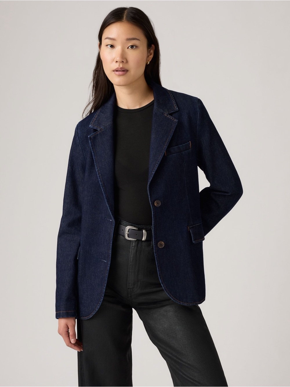 Levi’s Levi Strauss Stella Relaxed Denim Blazer Size L